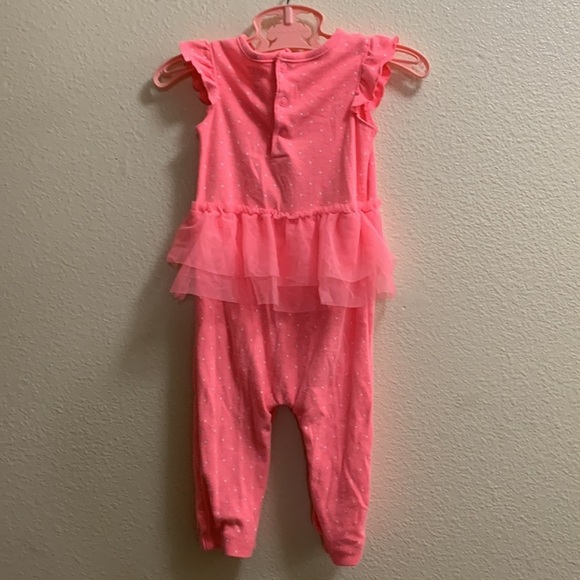 Carter’s Birthday Girl Romper 9 Months Pink Tutu Snaps Just One You Ruffles - Picture 4 of 6